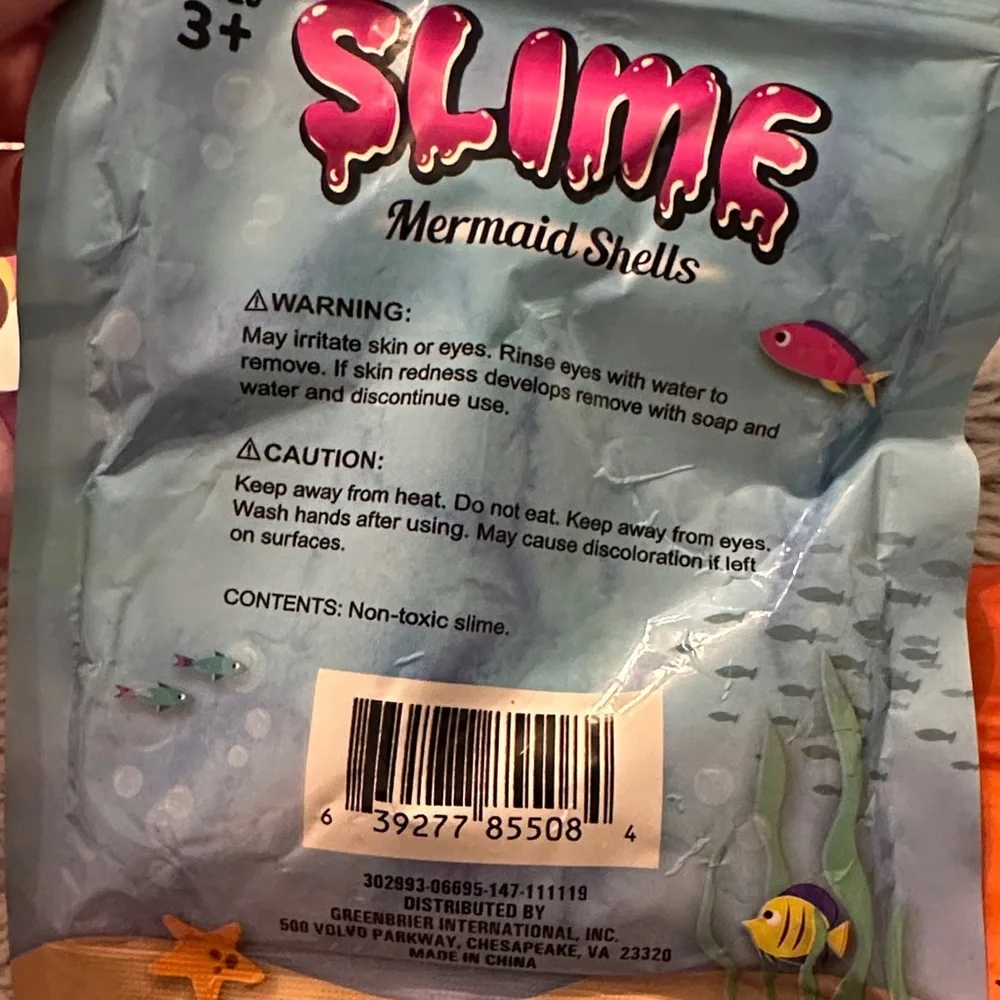 Colorful Slime Packets Unicorn Sparkle Mermaid Shells Zombie Heads Single Packs‎